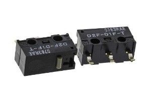 D2F-01F-T OMRON SMD DIP Switch SPDT Pin Plunger 0.1A 30VDC 0.74N Thru-Hole