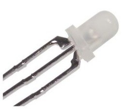 O diodo emissor de luz de SSL-LX3059GYW LUMEX ilumina o T1 do Pin do verde/amarelo 565nm/585nm 3 da cor do Bi