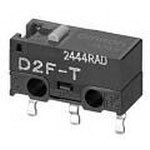 Através-furo do interruptor de MERGULHO SPDT de D2F-01F-T OMRON SMD Pin Plunger 0.1A 30VDC 0.74N